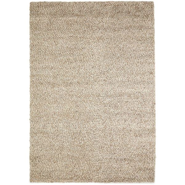 Teppich Knotten Wolle beige-grau 300x200