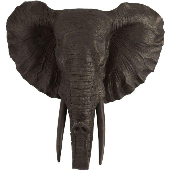 Wanddekoration Elefant Hängend braun
