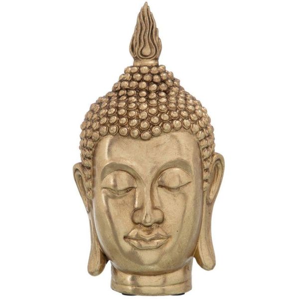 Deko Objekt Buddha Kopf Gold 23