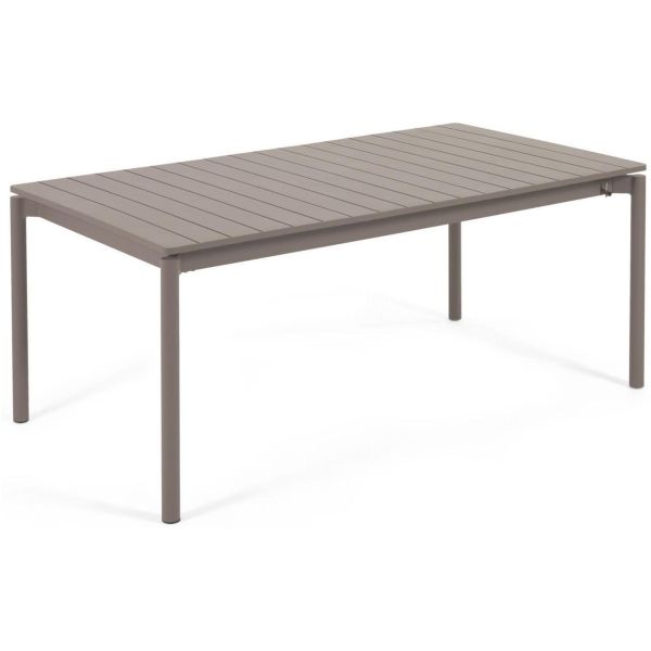Gartentisch ausziehbar Miami Aluminium braun matt 1800-240x100