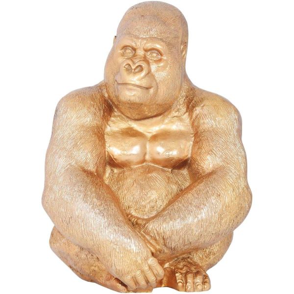 Gorilla Figur Kong gold/ 41687