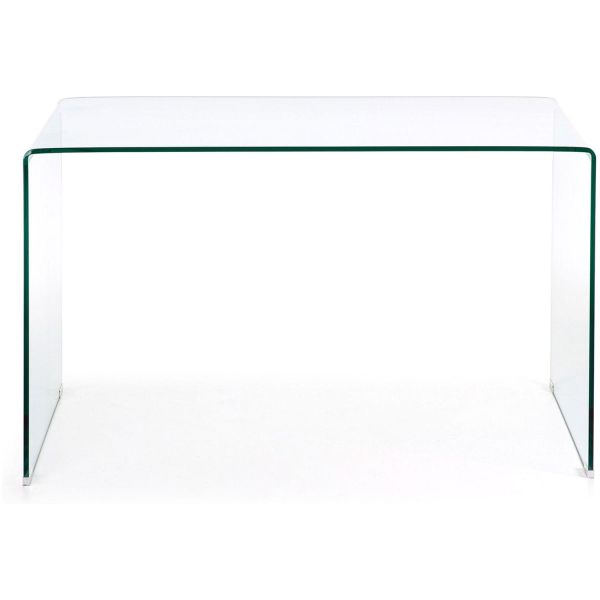 Schreibtisch Porto Glas transparent 125x70