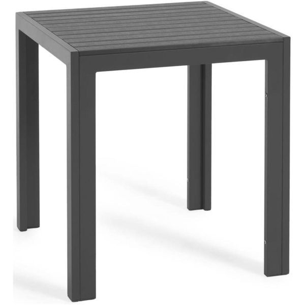 Sirley Gartentisch aus Aluminium schwarz 70 x 70 cm