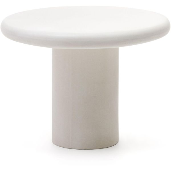Addaia Tisch rund aus weissem Zement Ø 90 cm