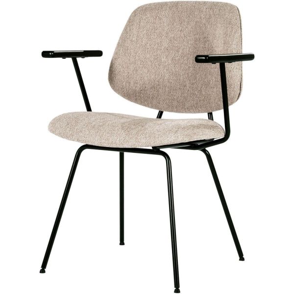 Chair Lynn with armrest - beige fletcher