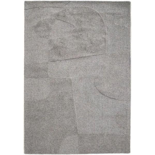Teppich Motivo Wolle grau 190x290