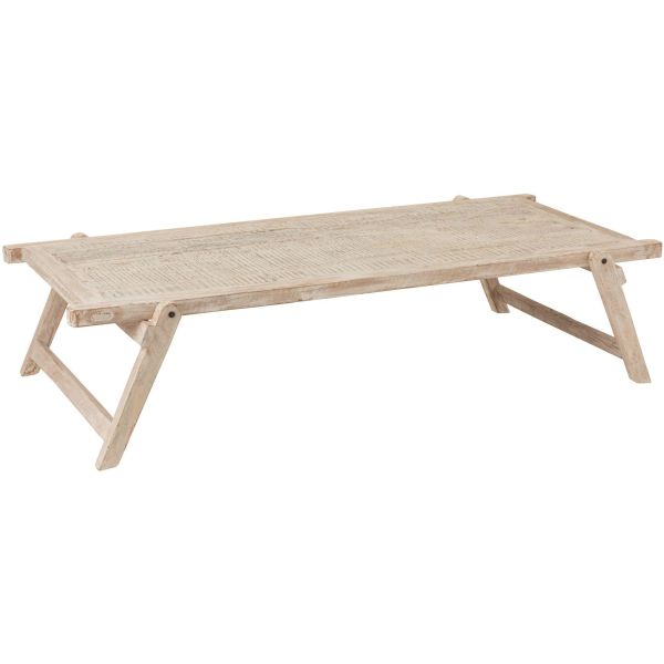 Tisch Bett Militär Recycelte Holz Verwaschenes Wei?