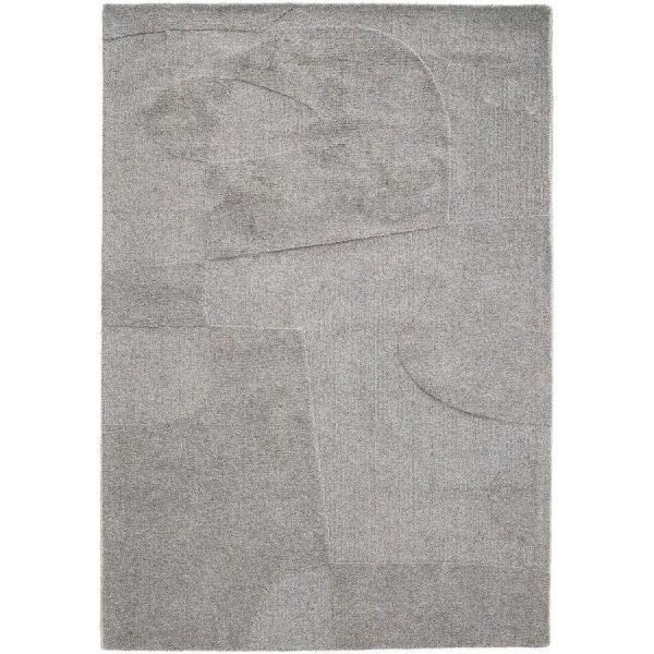 Teppich Motivo Wolle grau 160x230
