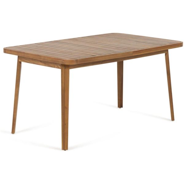 Vilma  ausziehbarer Gartentisch aus massivem Akazienholz 90 x 143 (200) cm FSC 100%