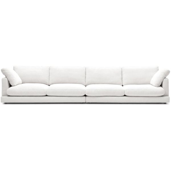 Gala 6-Sitzer-Sofa weiß 390 cm
